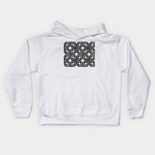 Black and white pattern elegant deco Kids Hoodie